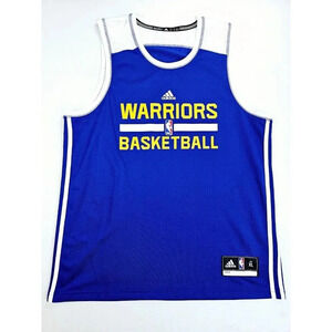 Adidas Size XL Youth Golden State Warriors Blue NBA Climalite Basketball Jersey